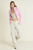Scuba Full-Zip Cropped Hoodie